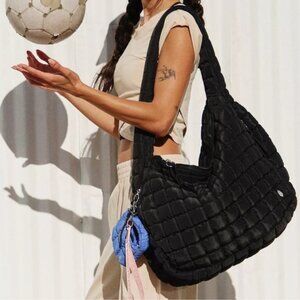 NWT Free People Movement | Quilted Carryall In Black